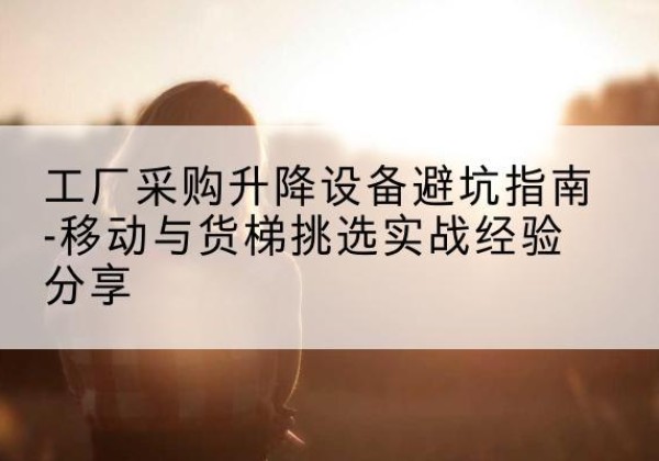 乌什移动式升降机怎么选-工厂采购升降设备避坑指南-移动与货梯挑选实战经验分享